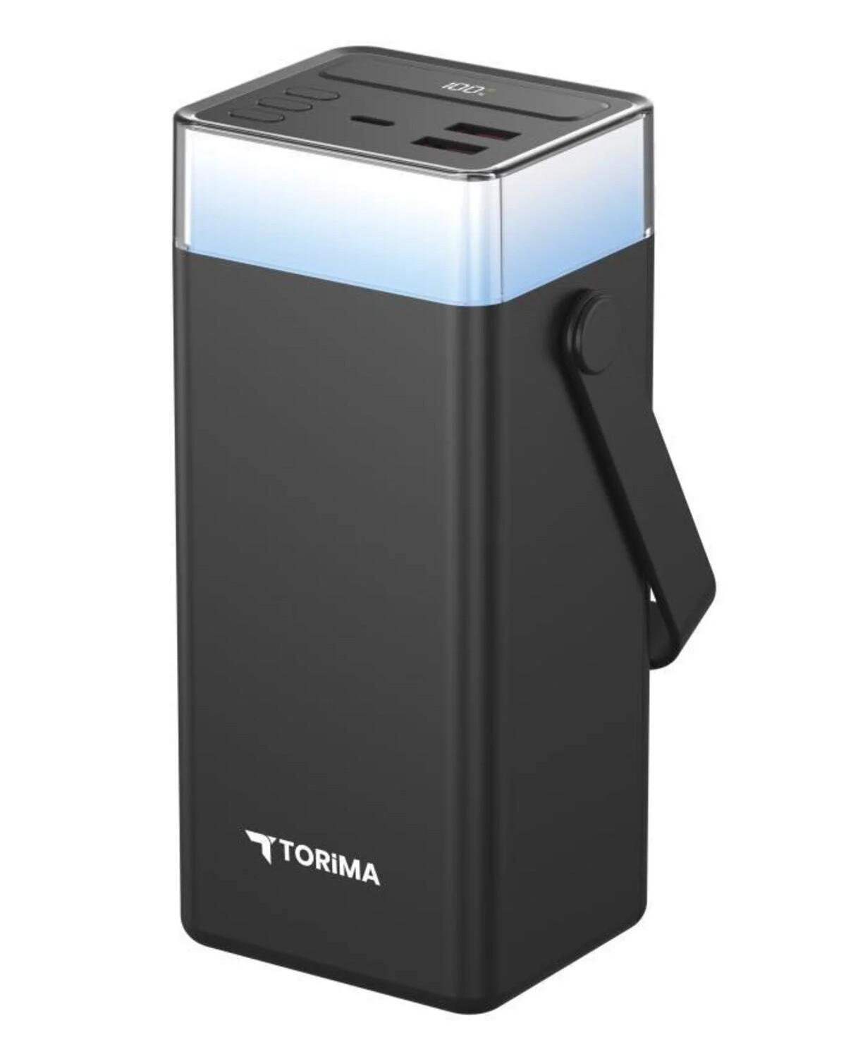 Повербанк Torima TRM-1041 40000 mAh Type-C Lightning 22,5 Вт с быстрой зарядкой RGB LED Black (jz-TRM1041)