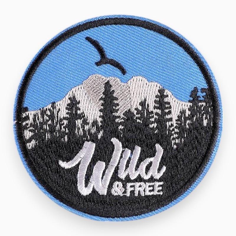 Термоаппликация Wild&free вышитая 7х7 см 1 шт. Синий (АК7070к14)