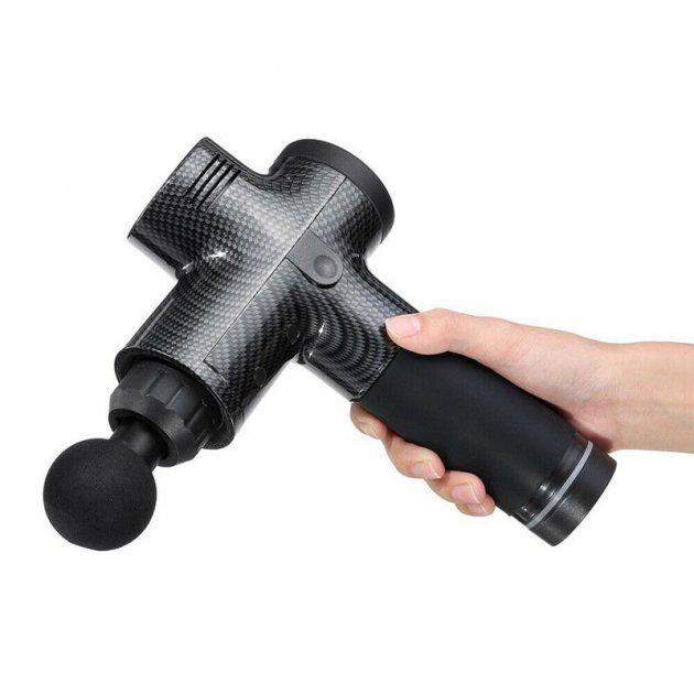 Масажний пістолет портативний Massage Gun з 6 масажними головками 30 швидкостей - фото 6