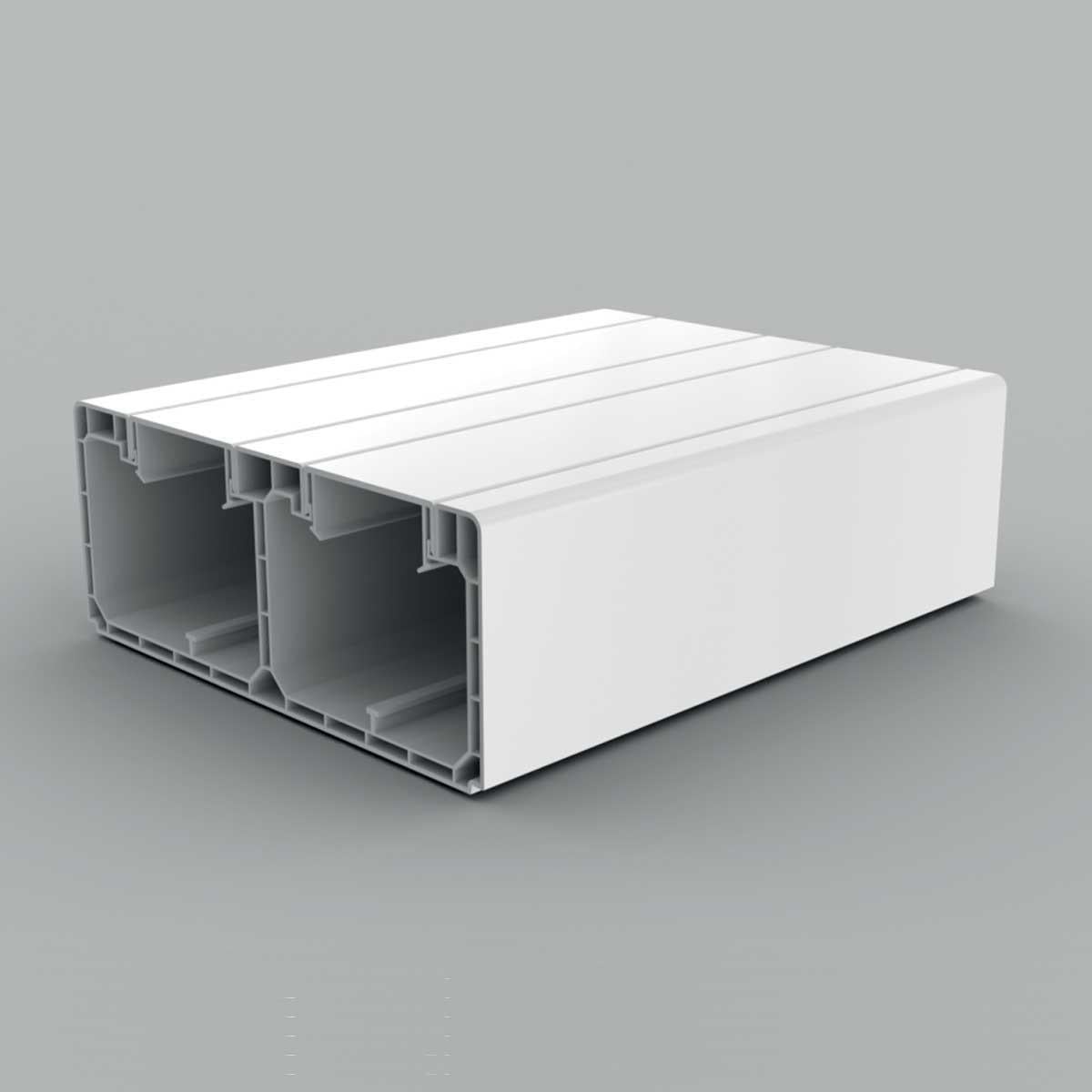Кабель-канал парапетный KOPOS PK 160x65 мм 2 пог.м ПВХ Белый (PK 160X65 D_HD)