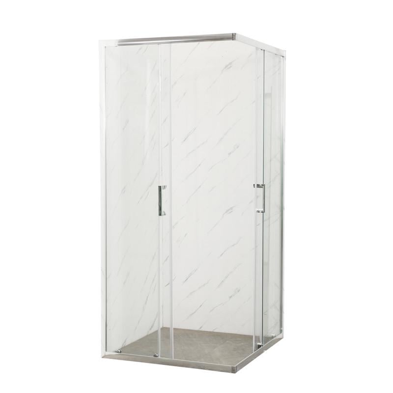 Душова кабіна без піддону MIXXUS Premium DIVERSE SC02-90x90x195-TR прозоре скло 5 мм Chrome (MI6861) - фото 3 Душова кабіна без піддону MIXXUS Premium DIVERSE SC02-90x90x195-TR прозоре скло 5 мм Chrome (MI6861) - фото 3