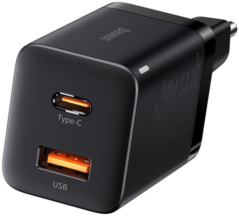 Зарядное устройство Baseus Super Si QC3.0/PD3.0 30 W 3 A Black (CCSUPP-E01)