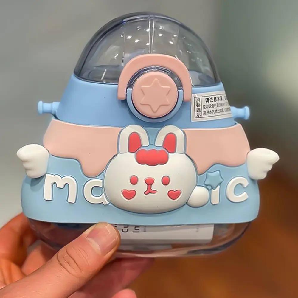 Детская бутылка для воды с силиконовой трубочкой и ремешком POP02313 520 мл Синий - фото 6