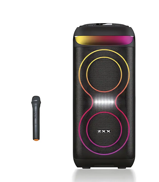 Портативная колонка-караоке ZX ZXX-5505 40 Вт Bluetooth USB TF FM AUX 6,5" Черный Портативная колонка-караоке ZX ZXX-5505 40 Вт Bluetooth USB TF FM AUX 6,5" Черный