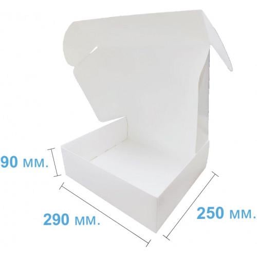 Коробка 290х250х90 мм подарункова Білий (488) - фото 2 Коробка 290х250х90 мм подарункова Білий (488) - фото 2