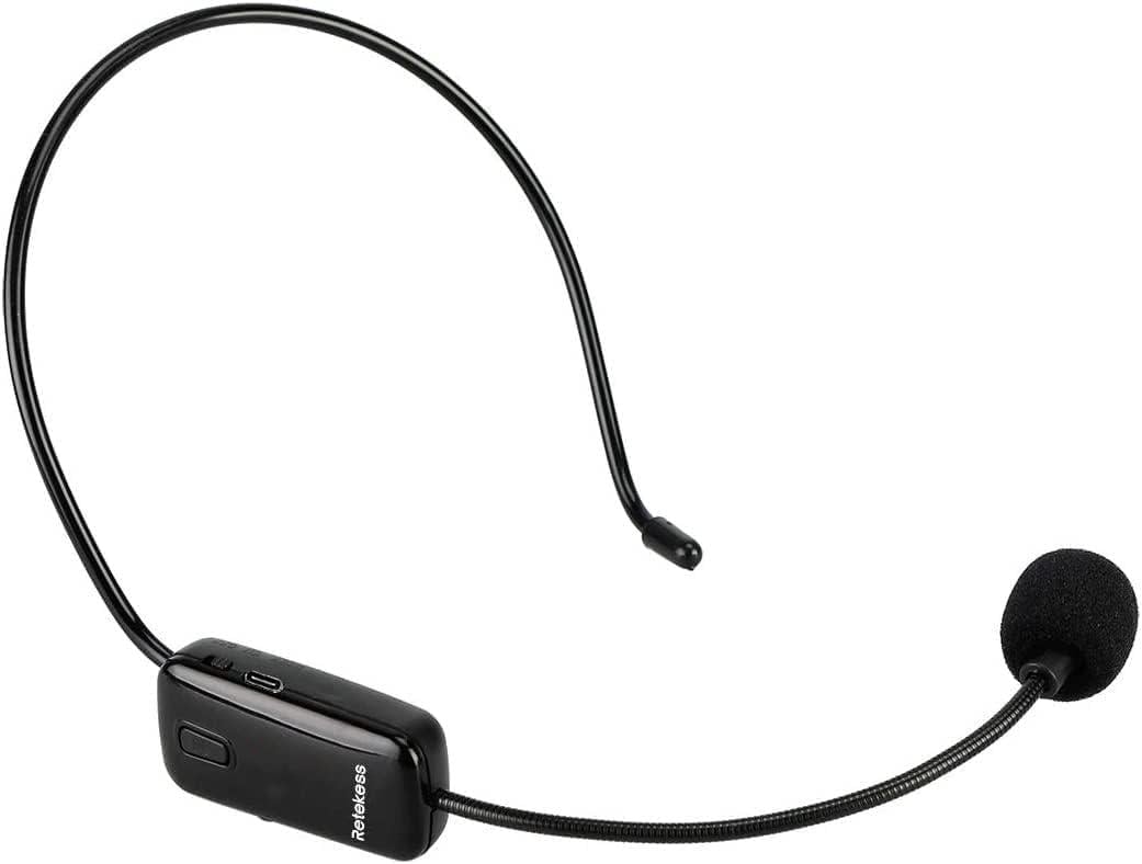 Беспроводной микрофон Retekess с аккумулятором для усилителя голоса Black (TR503)