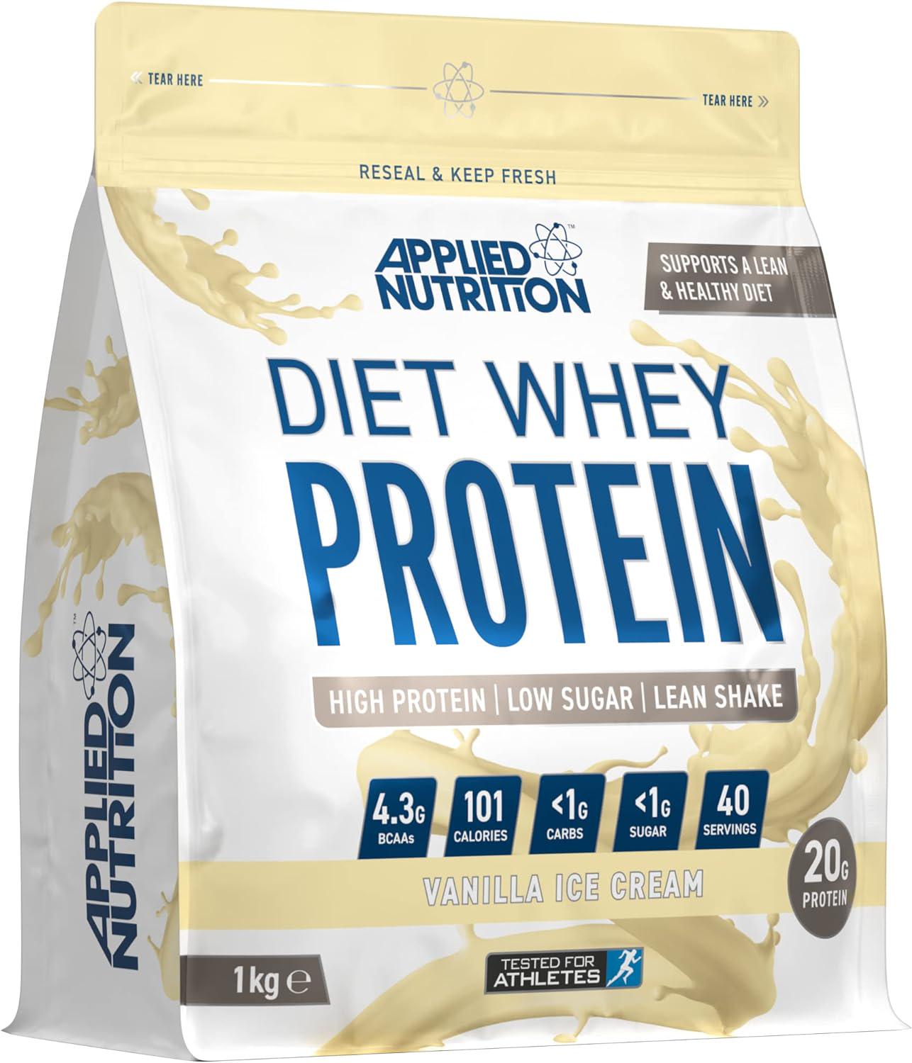 Протеин Applied Nutrition Diet Whey High Protein Powder Ванильное мороженое 1 кг