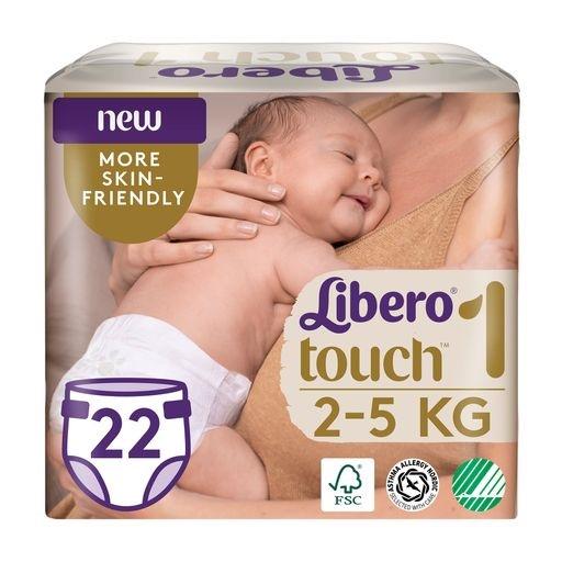 Подгузники Libero Touch размер 1 2-5 кг 22 шт. (НФ-00004480)