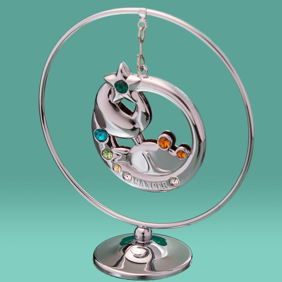 Фігурка Кільце Рак Elisey посріблений зі стразами (0453-105/GA-SL)