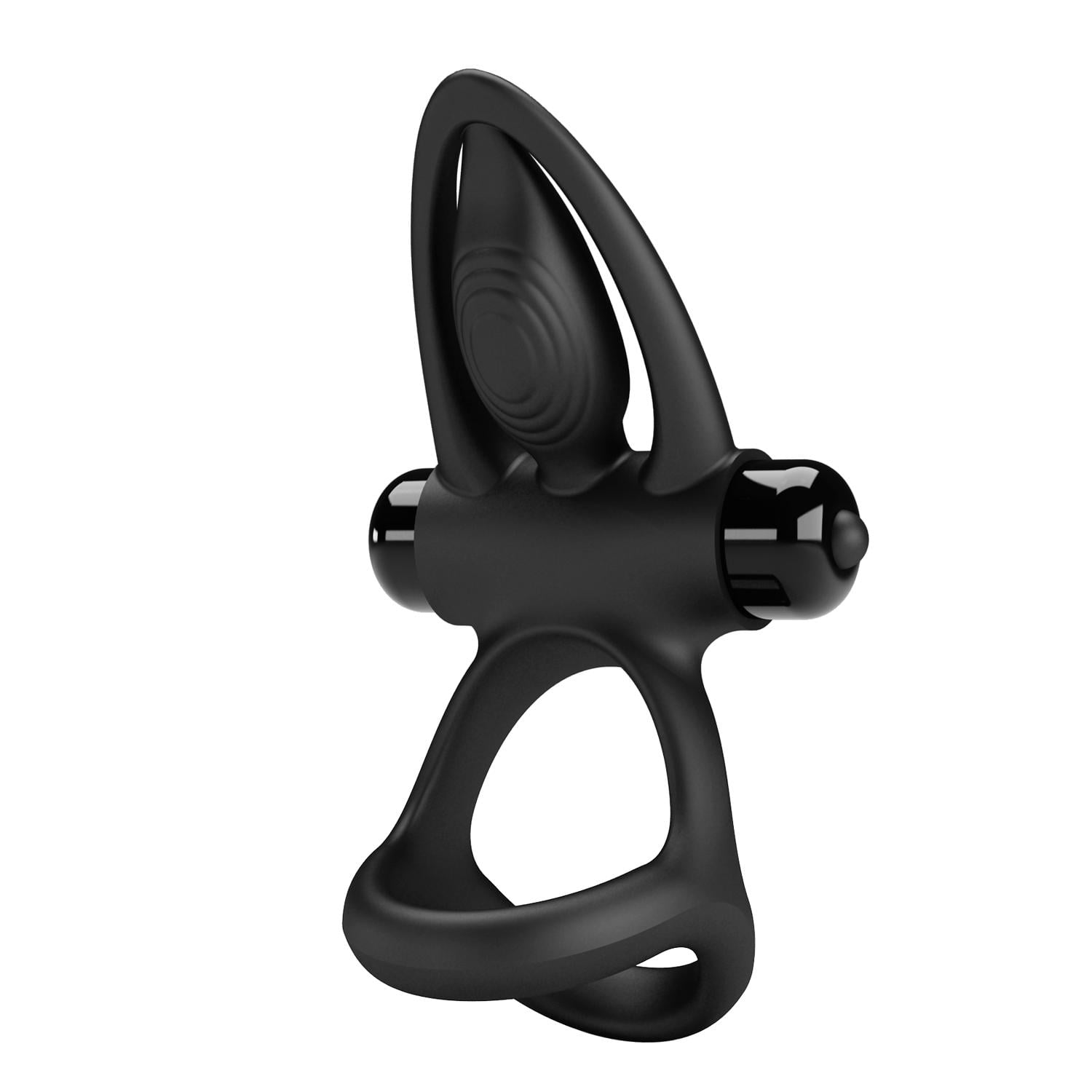 Кольцо эрекционное Pretty Love Vibration Cock Ring Black