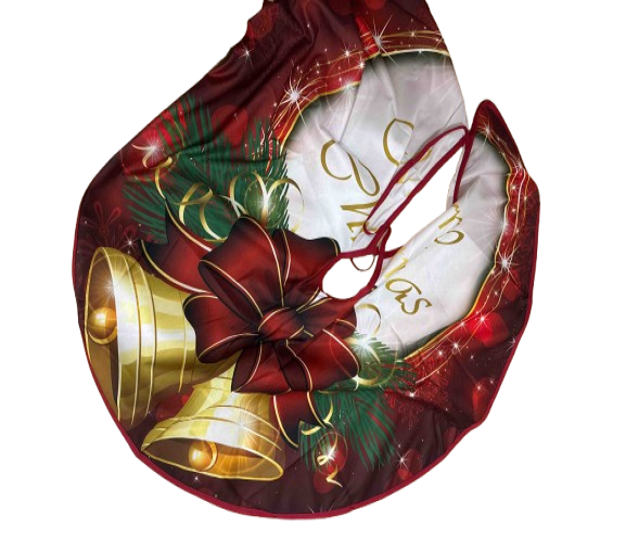 Килимок-спідниця під ялинку Stenson M50066 90 см Червоний (609874) Килимок-спідниця під ялинку Stenson M50066 90 см Червоний (609874)