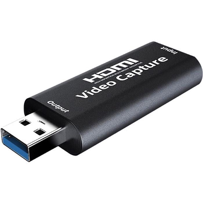 Карта видеозахвата внешняя U&P Capture Card USB 3.0 VCC07 Black (4S-VCC07-BK)