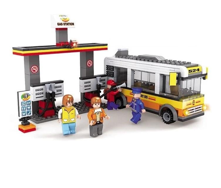 Конструктор Ausini Станция заправки 324 элемента Multicolor (124746)