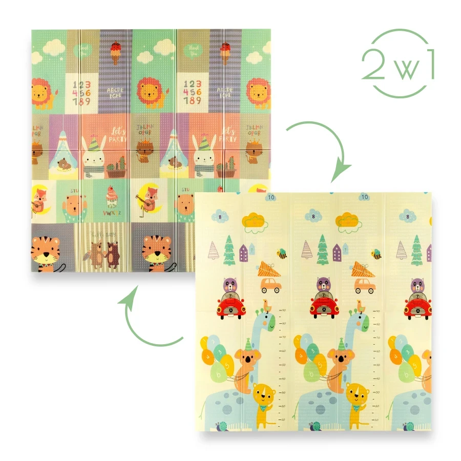 Развивающий коврик складной Nils Fun Zoo MD04 195x180 см (mx9710)