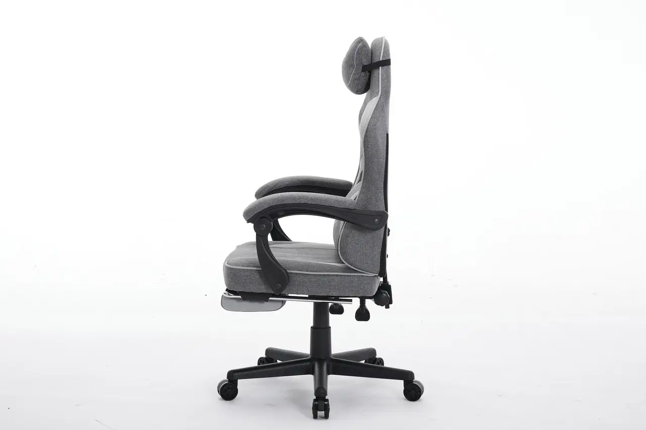 Крісло ігрове комп'ютерне Deus ED09 текстиль з підставкою для ніг Графітовий (2980) - фото 5 Крісло ігрове комп'ютерне Deus ED09 текстиль з підставкою для ніг Графітовий (2980) - фото 5