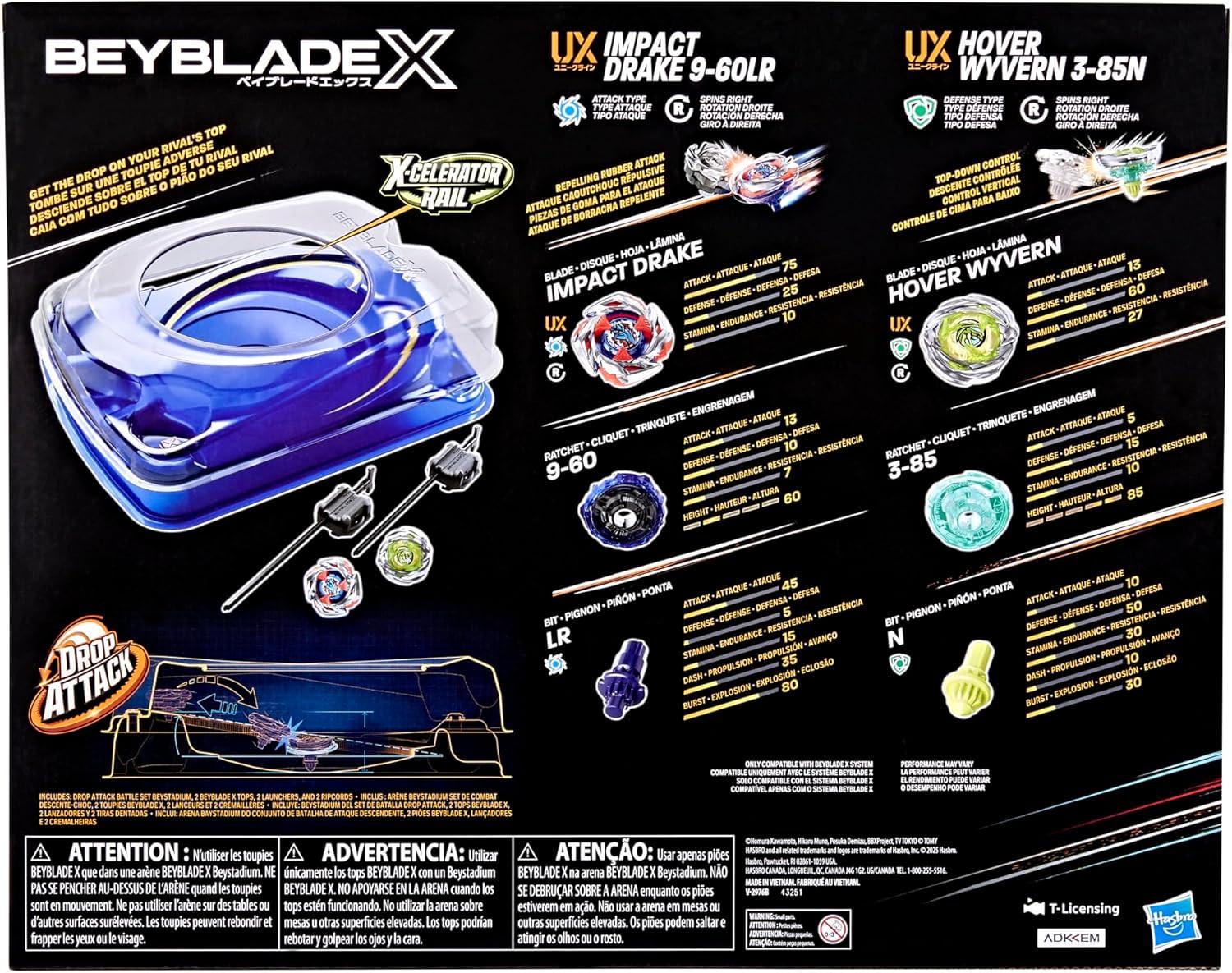 ᐉ Дитячий ігровий набір Beyblade X Drop Attack Battle Set (BB025