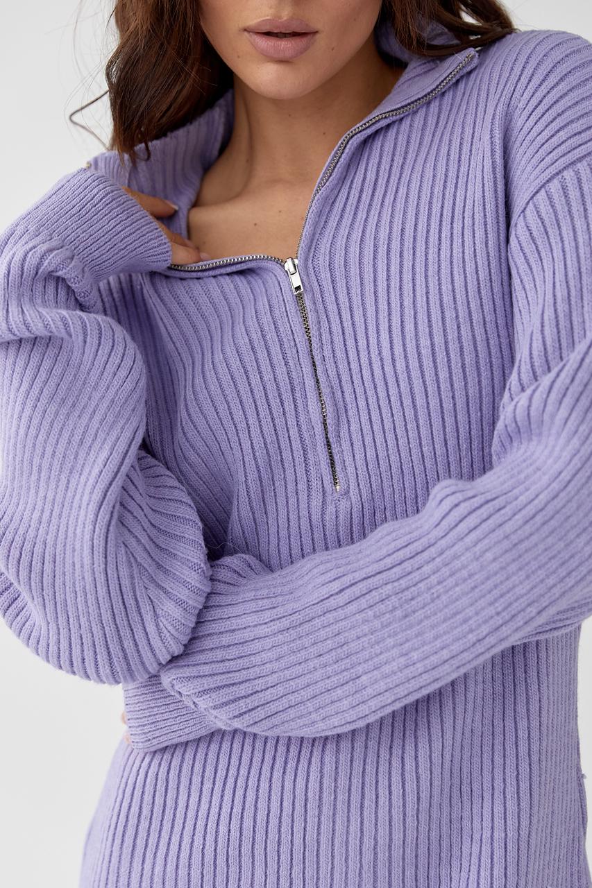 Туніка в'язана M Лавандовий (9506287) - фото 4 Туніка в'язана M Лавандовий (9506287) - фото 4