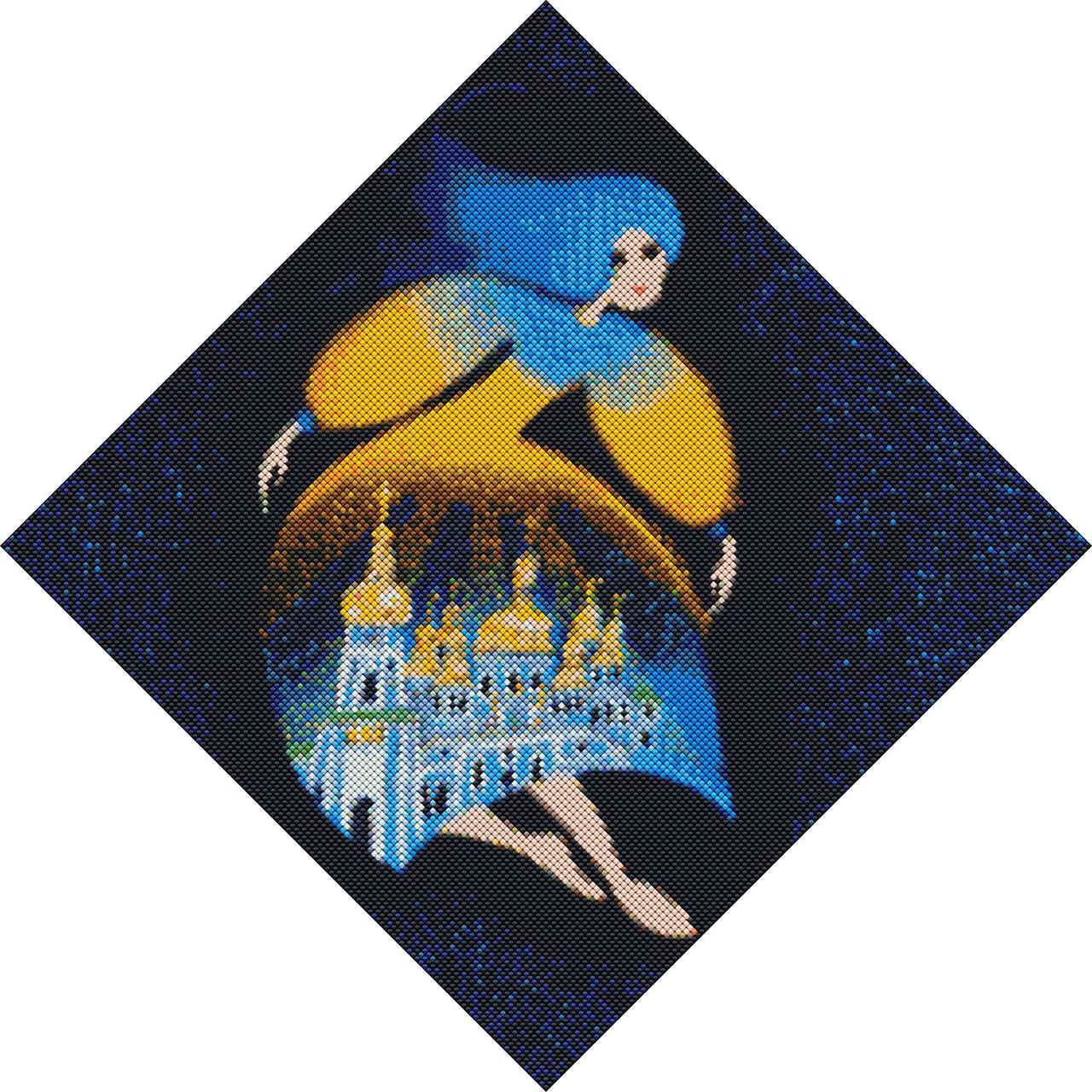Набор алмазной мозаики Берегиня Михайловская 40x40 см (AMO7239)