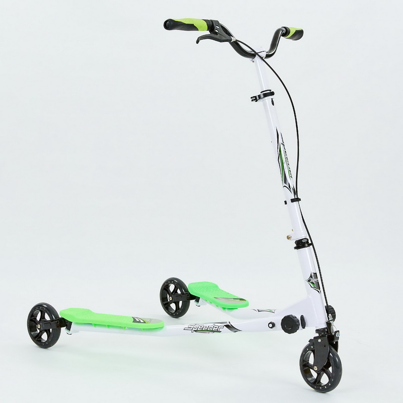 Самокат-трайк TRIKKE SPEEDER складной Бело-салатовый