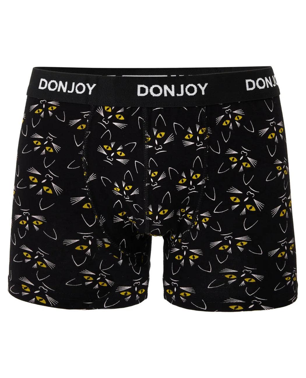 Трусы-боксеры мужские DonJoy DJ104CATS Котики M Черный (6941904809606)