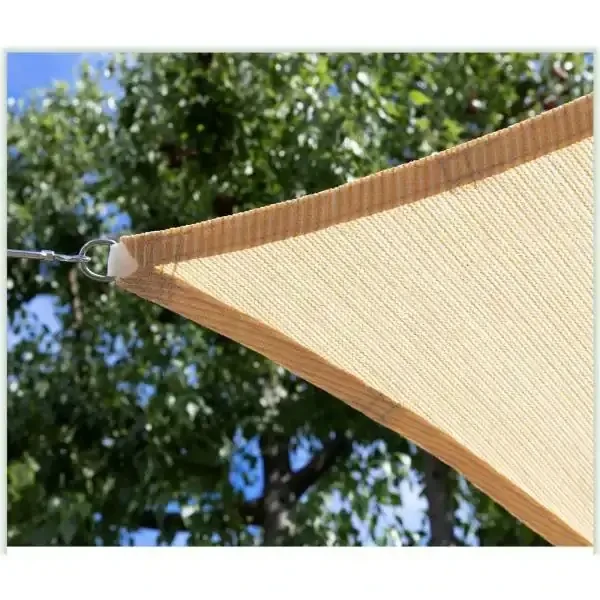 Тент від сонця трикутник 4х5х6,4 м Бежевий - фото 5 Тент від сонця трикутник 4х5х6,4 м Бежевий - фото 5