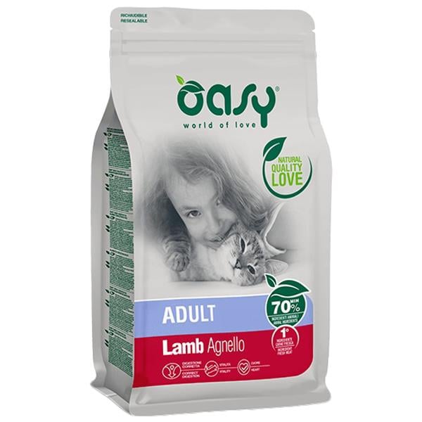 Корм для кошек сухой OASY LIFESTAGE ягненок 300 г (000025561)