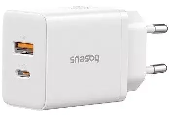 Зарядний пристрій мережевий BASEUS Cube Fast Charger USB/Type-C P10111404213-00 30W White - фото 5