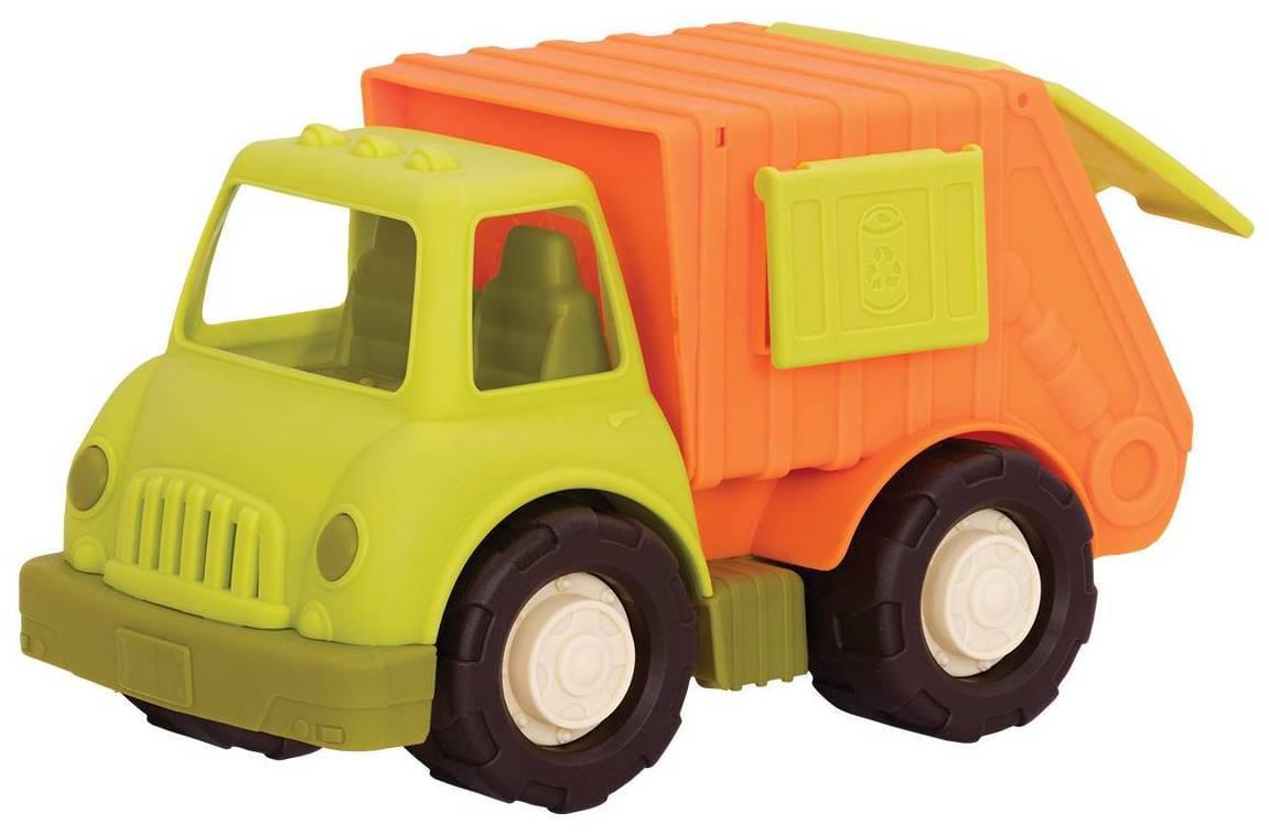 Игрушечный Эко-мусоровоз Battat BX2245D Лайм/Оранжевый (41518)