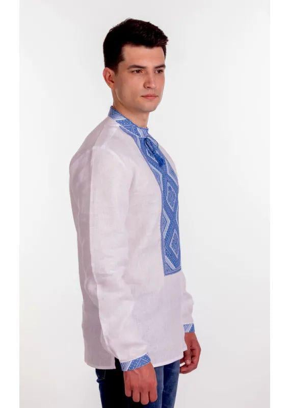 Вышиванка мужская р. 48 Белый (445) - фото 3 Вышиванка мужская р. 48 Белый (445) - фото 3