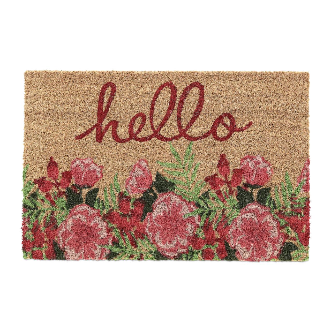 Коврик Relaxdays Hello из кокосового волокна 60x40 см (10043428) Коврик Relaxdays Hello из кокосового волокна 60x40 см (10043428)