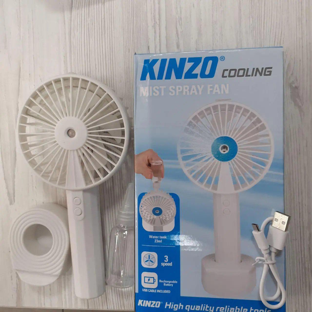 Вентилятор KINZO COOLING-KINZ-01 USB ручной аккумуляторный с эффектом увлажнения воздуха и подставкой - фото 8