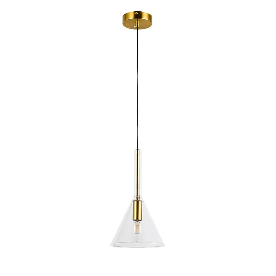 Светильник подвесной Levistella 800P3232A-1 CL E14 170х300 мм Бронзовый/Прозрачный (31261042)