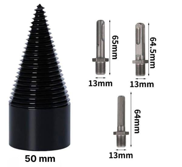 Сверло-дровокол конусный с хвостовиками мм 50 (30365127) - фото 5