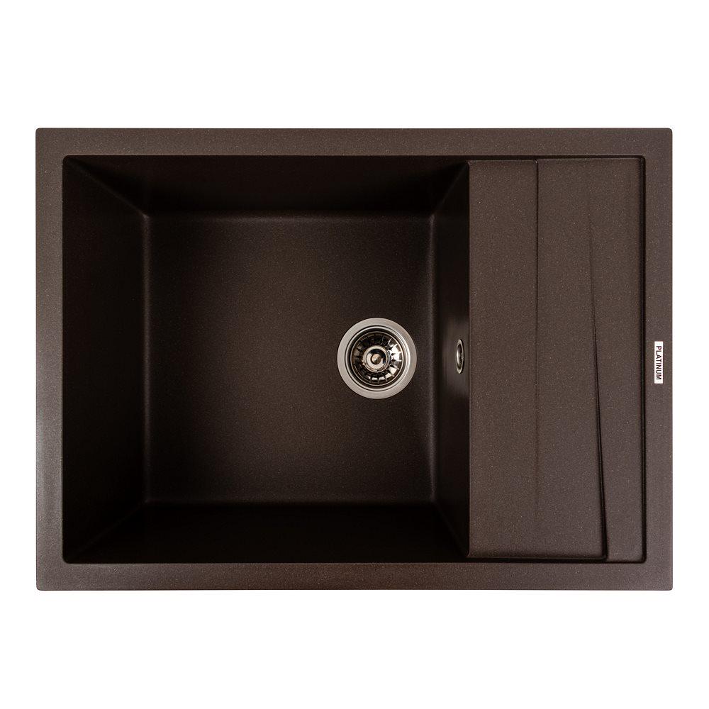 Мойка кухонная гранитная 7050 Cascada Platinum матовая Темная скала