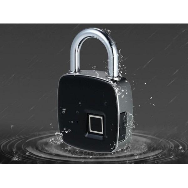 Замок навесной со сканером отпечатка пальца IP 65 и USB зарядкой (0eee9626) - фото 4