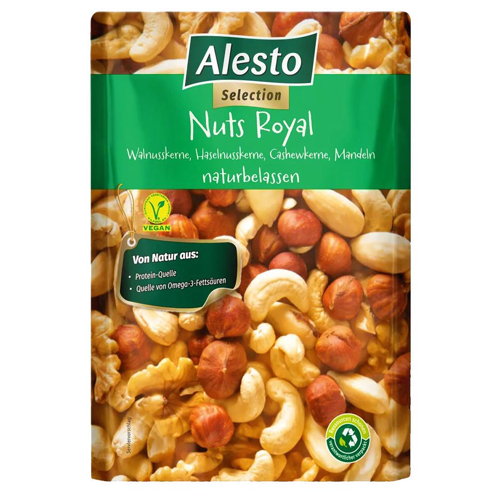 Суміш горіхів Alesto Mixed Nuts Royal грецький горіх/фундук/кешью/мигдаль 200 г (1427035988)