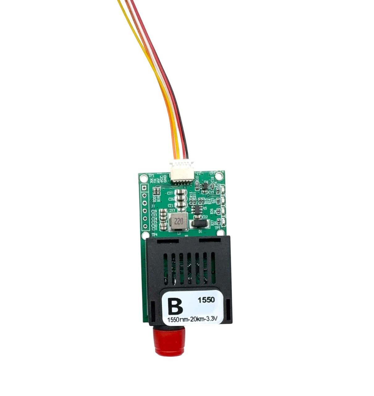 Медиаконвертер NVOC RX UART+видео в оптоволокно 60 км FC/UPC одномодовый 5-26V для FPV терминалов (00-00029587)