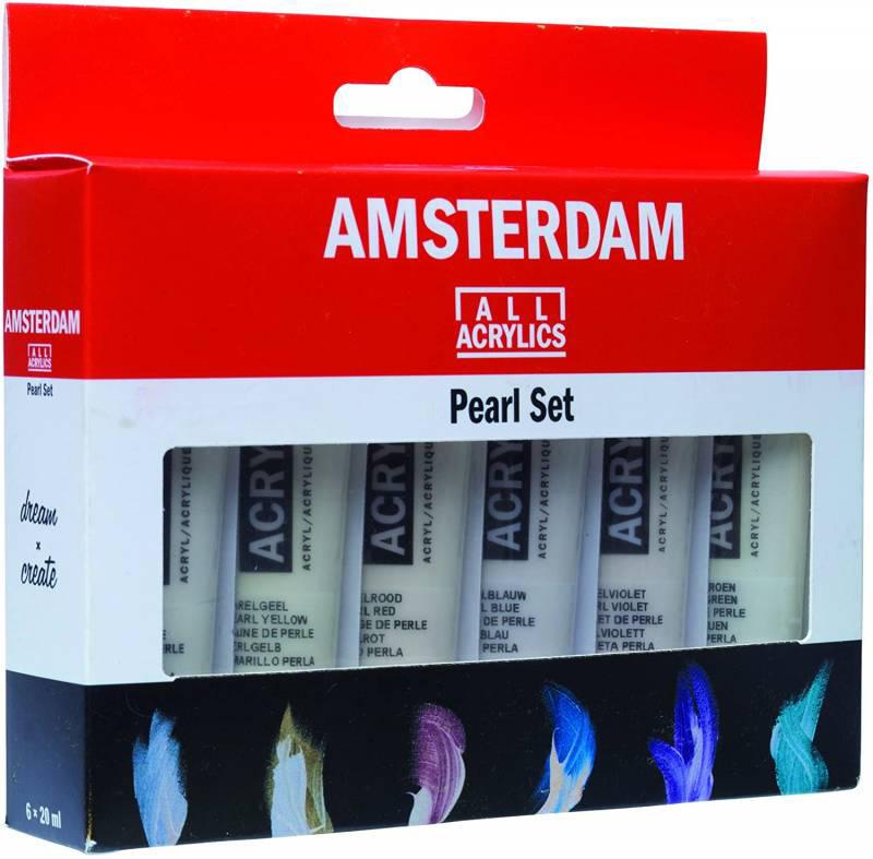 Набор акриловых красок Amsterodam Standard 6 шт. 20 мл перламутры (Az1-8712079398798)