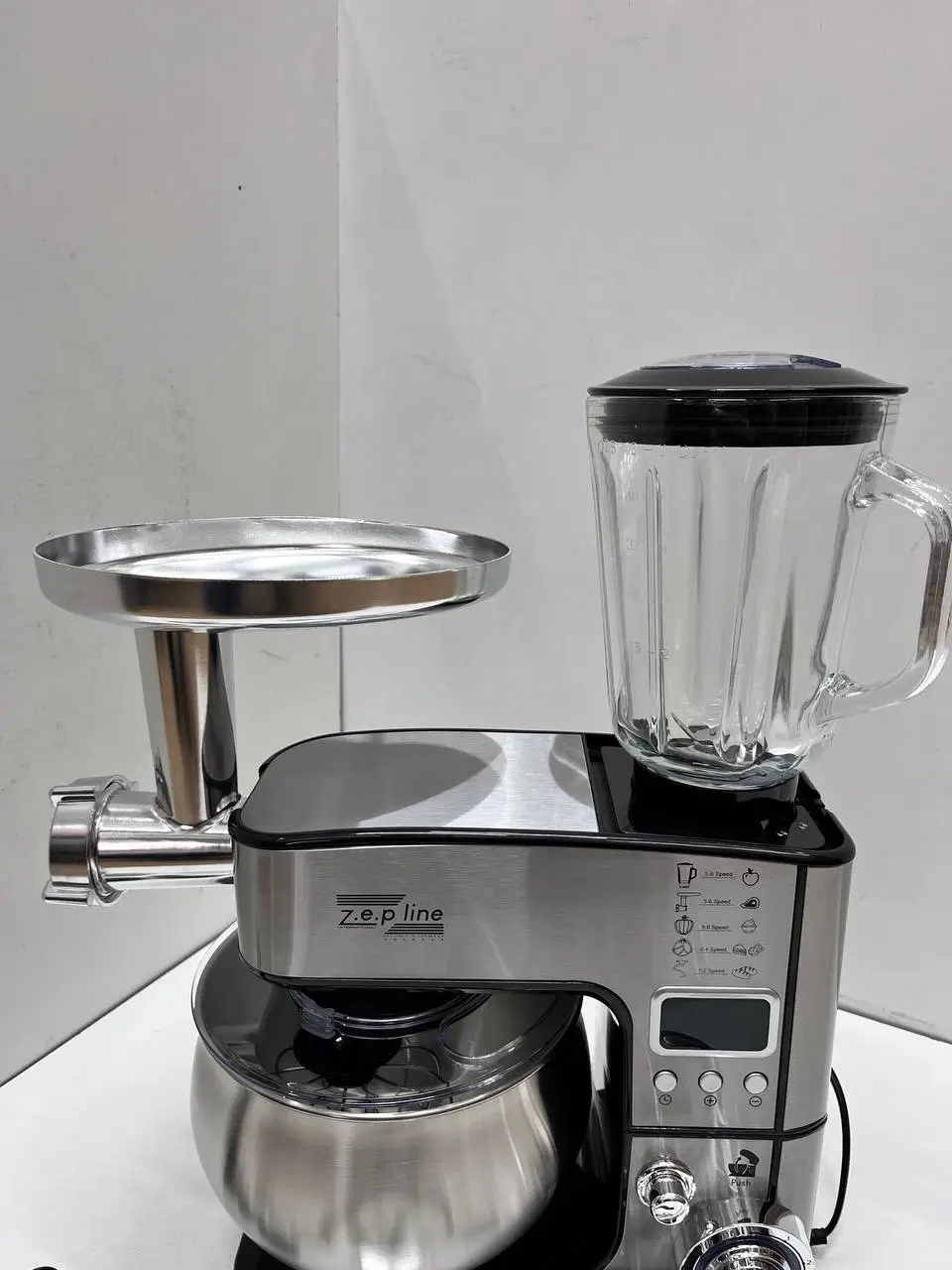 Кухонний комбайн Zepline ZP-135 7в1 з дисплеєм 6 л 4200 Вт - фото 2
