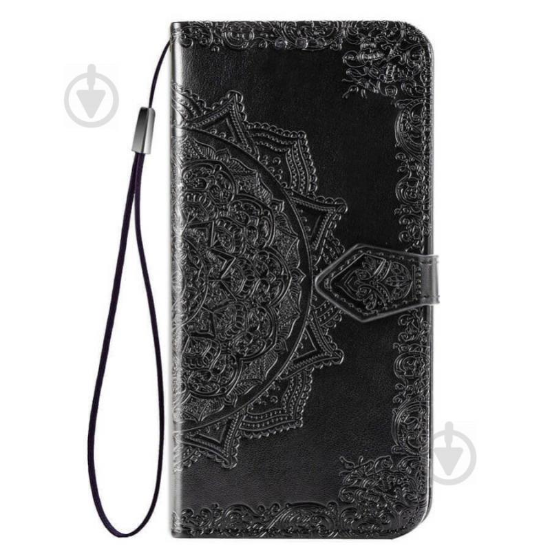 Кожаный чехол-книжка Epik Art Case с визитницей для Huawei P Smart Z Черный (788010)
