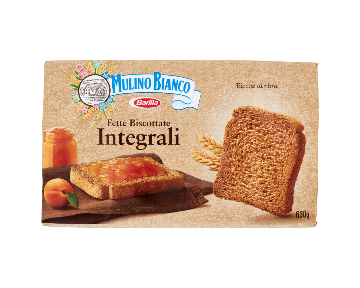 Тости Mulino Bianco Fette Biscottate Integrali 630 г