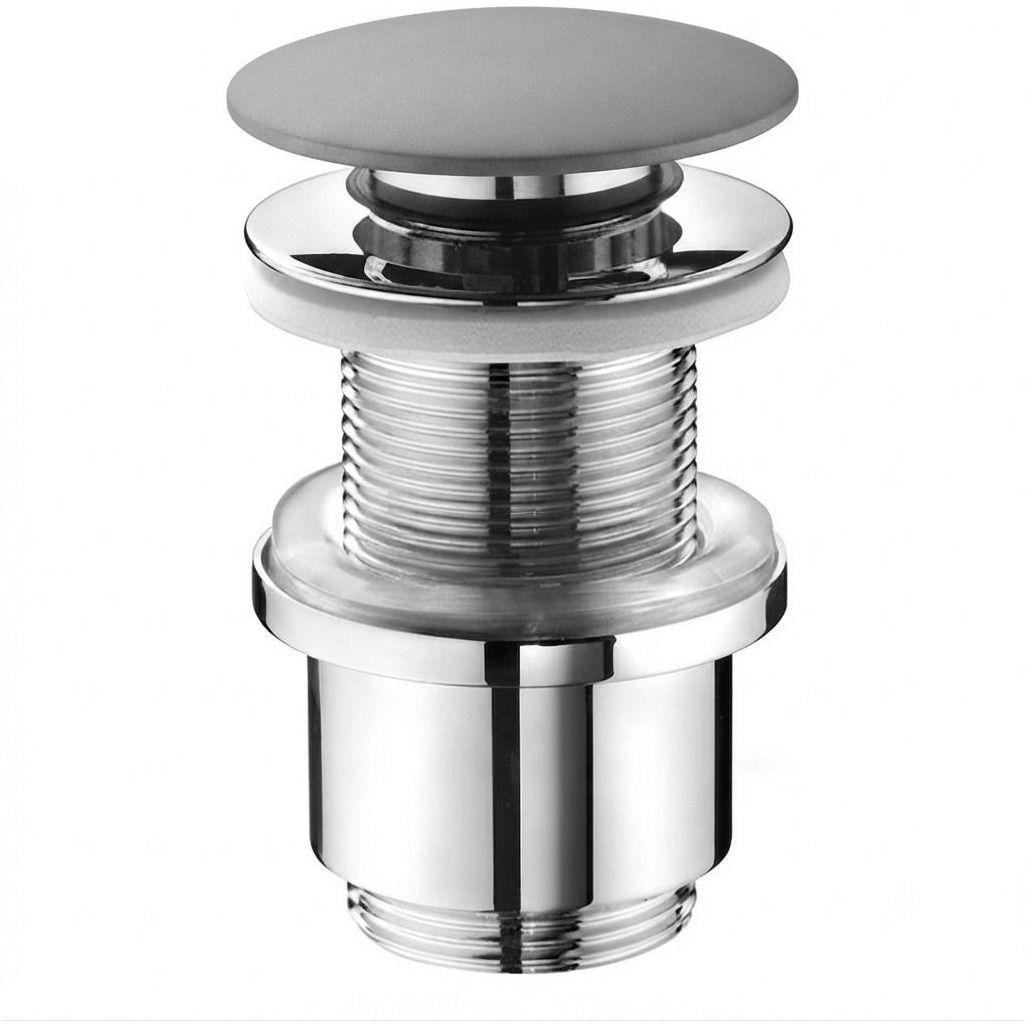 Клапан донный NIC Design Click-Clack для раковины Серый матовый (LM-007403047)