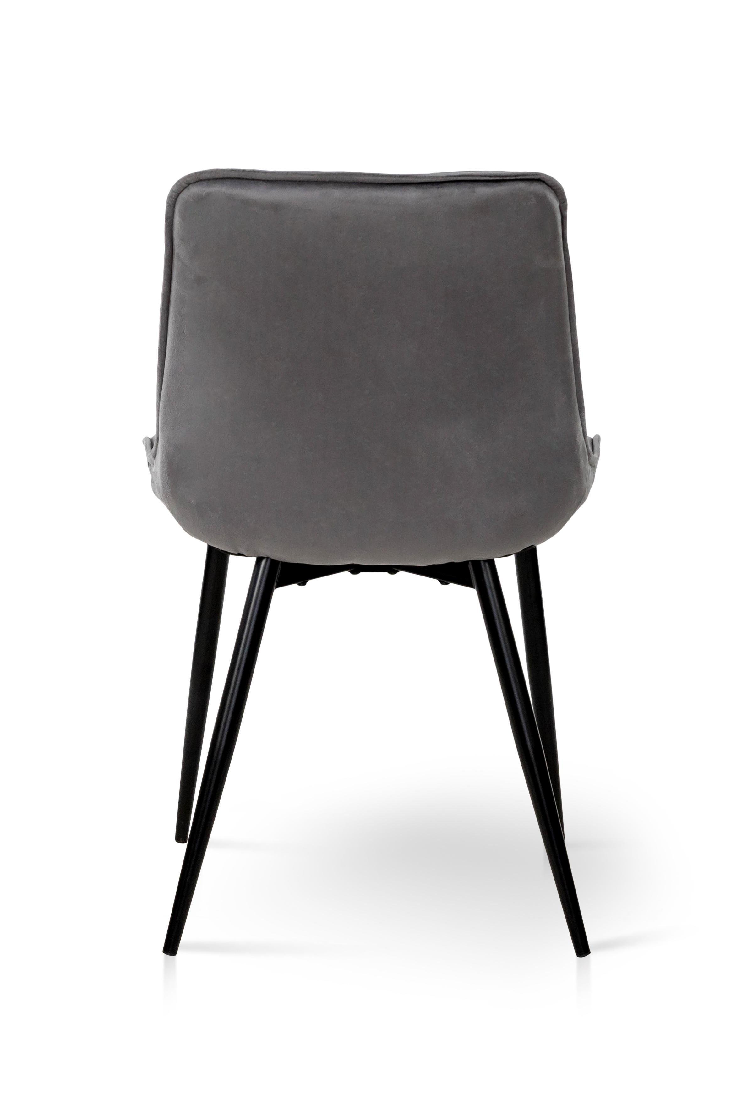 Стілець для кухні та вітальні ГРЕЙС Прадо-R 500х910х580 мм Чорний/Сірий (GAА0057239) - фото 7 Стілець для кухні та вітальні ГРЕЙС Прадо-R 500х910х580 мм Чорний/Сірий (GAА0057239) - фото 7