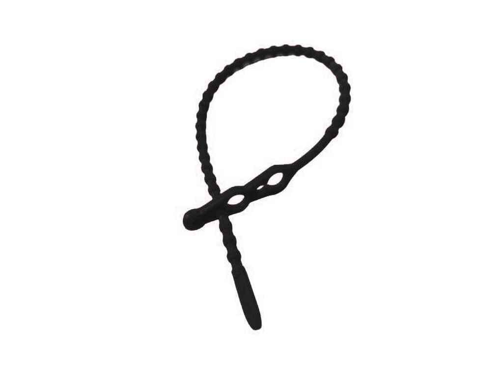 Хомут господарський Гемопласт багаторазовий L 240 мм тірапласт 30 шт. Чорний (945707)