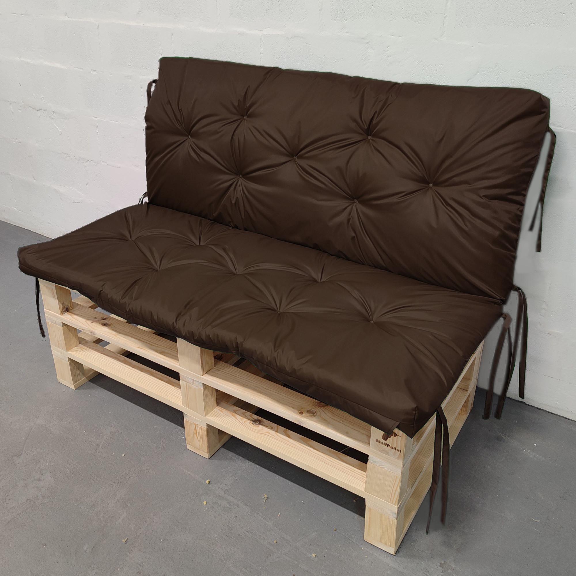 Подушка водооотталкивающая для палет-дивана стеганая оксфорд 135D 120х110х8 см Коричневый (5705) - фото 1 Подушка водооотталкивающая для палет-дивана стеганая оксфорд 135D 120х110х8 см Коричневый (5705) - фото 1