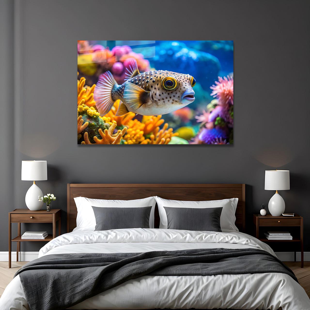 Картина на стекле NovellaPrint Тихий коралл 90х60 см (426.3)