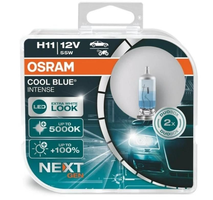 Лампи галоген Osram H11 +100% Cool Blue Intense 5000 K