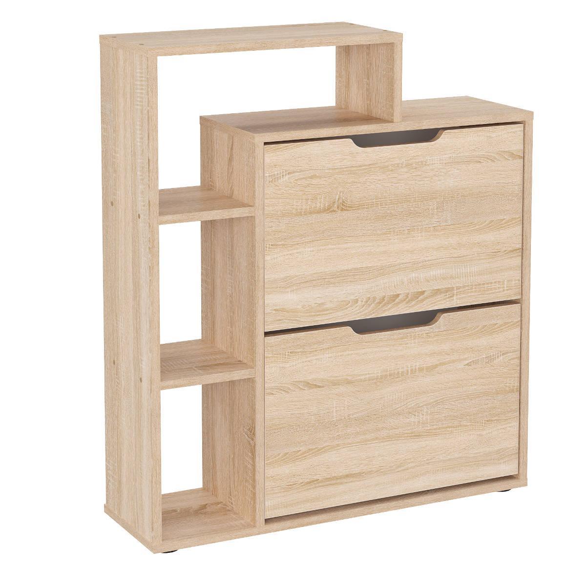 Тумба під взуття Компаніт SC-21 79,1х24х91,5 см Дуб сонома (28430020) - фото 1 Тумба під взуття Компаніт SC-21 79,1х24х91,5 см Дуб сонома (28430020) - фото 1