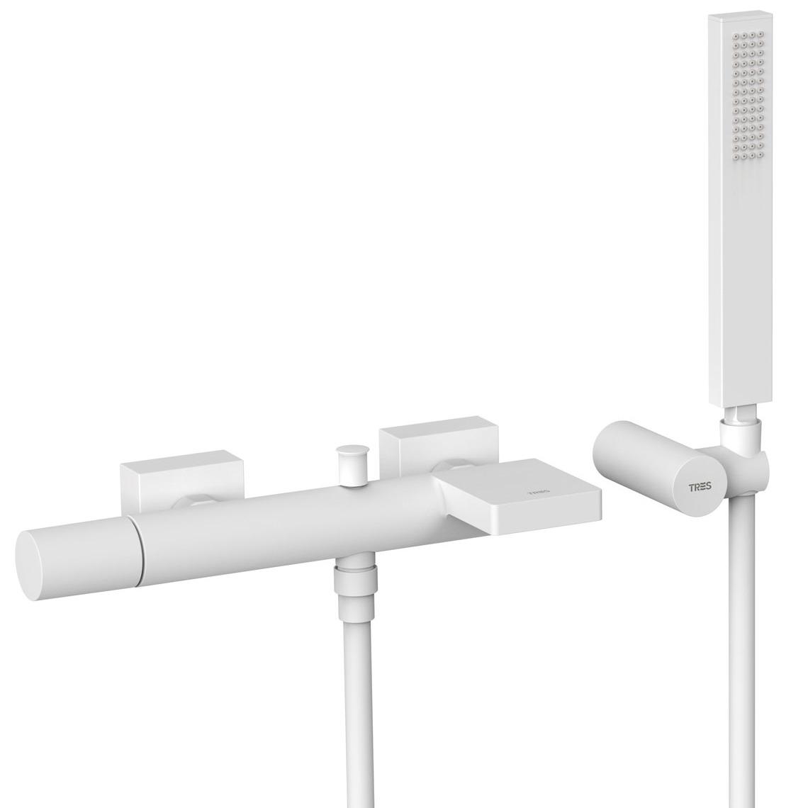 Смеситель для ванны Tres PROJECT 21117001BM однорычажный Белый (162452)