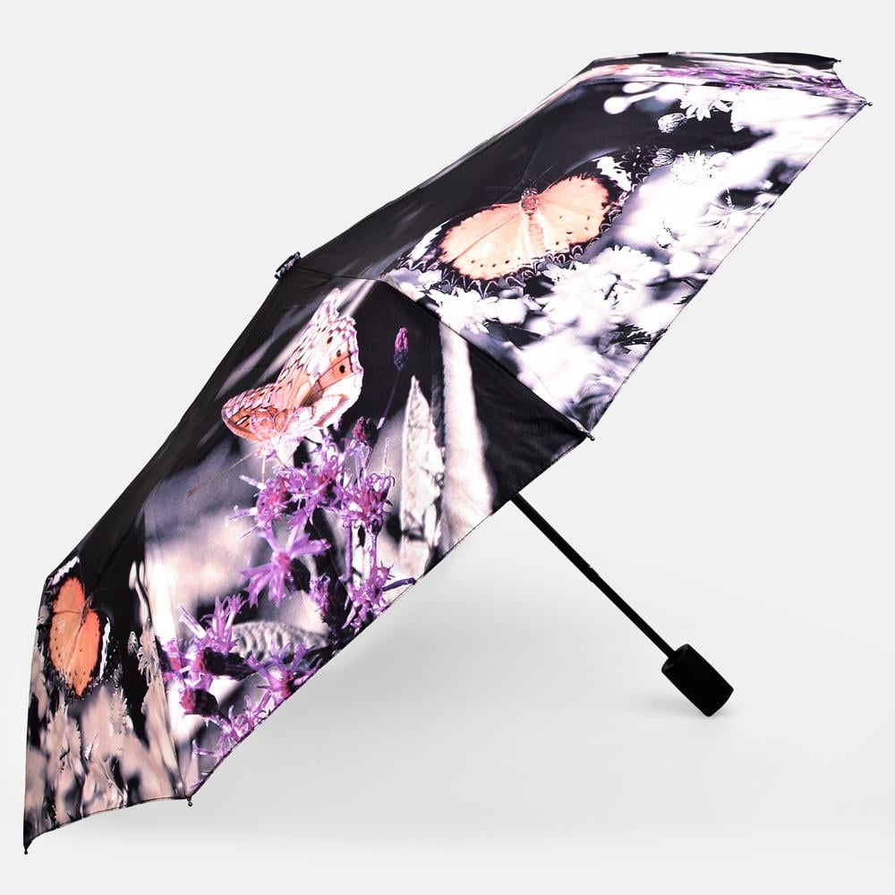 Зонтик полуавтомат HOME R30682 55 см 8 сп Черный